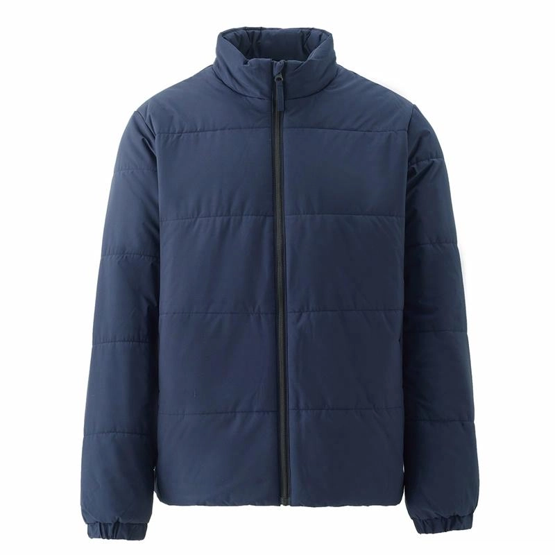佐丹奴 夹棉保暖简约纯色立领梭织棉服 男款
