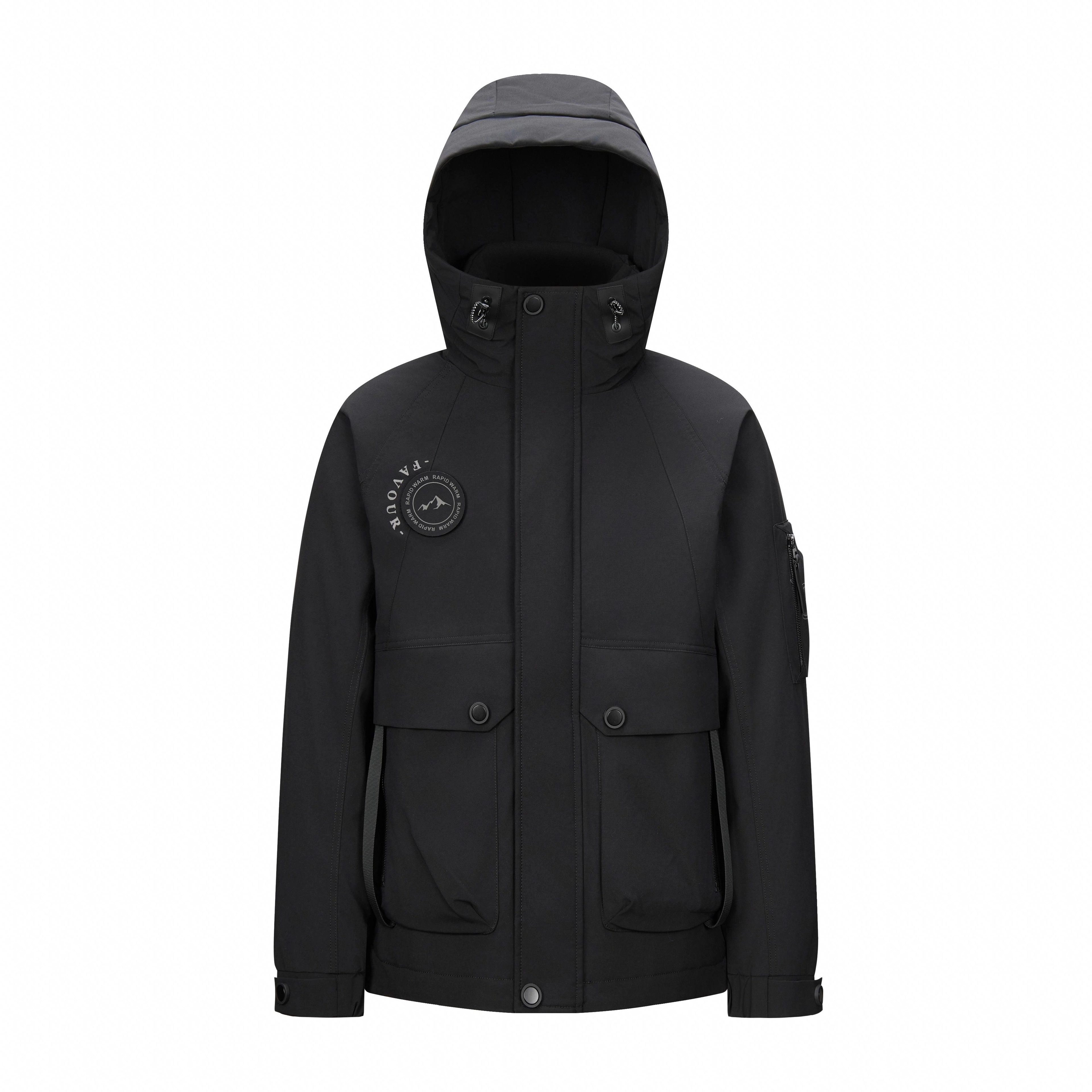 鸭鸭 户外登山工装加厚保暖羽绒服 男女同款