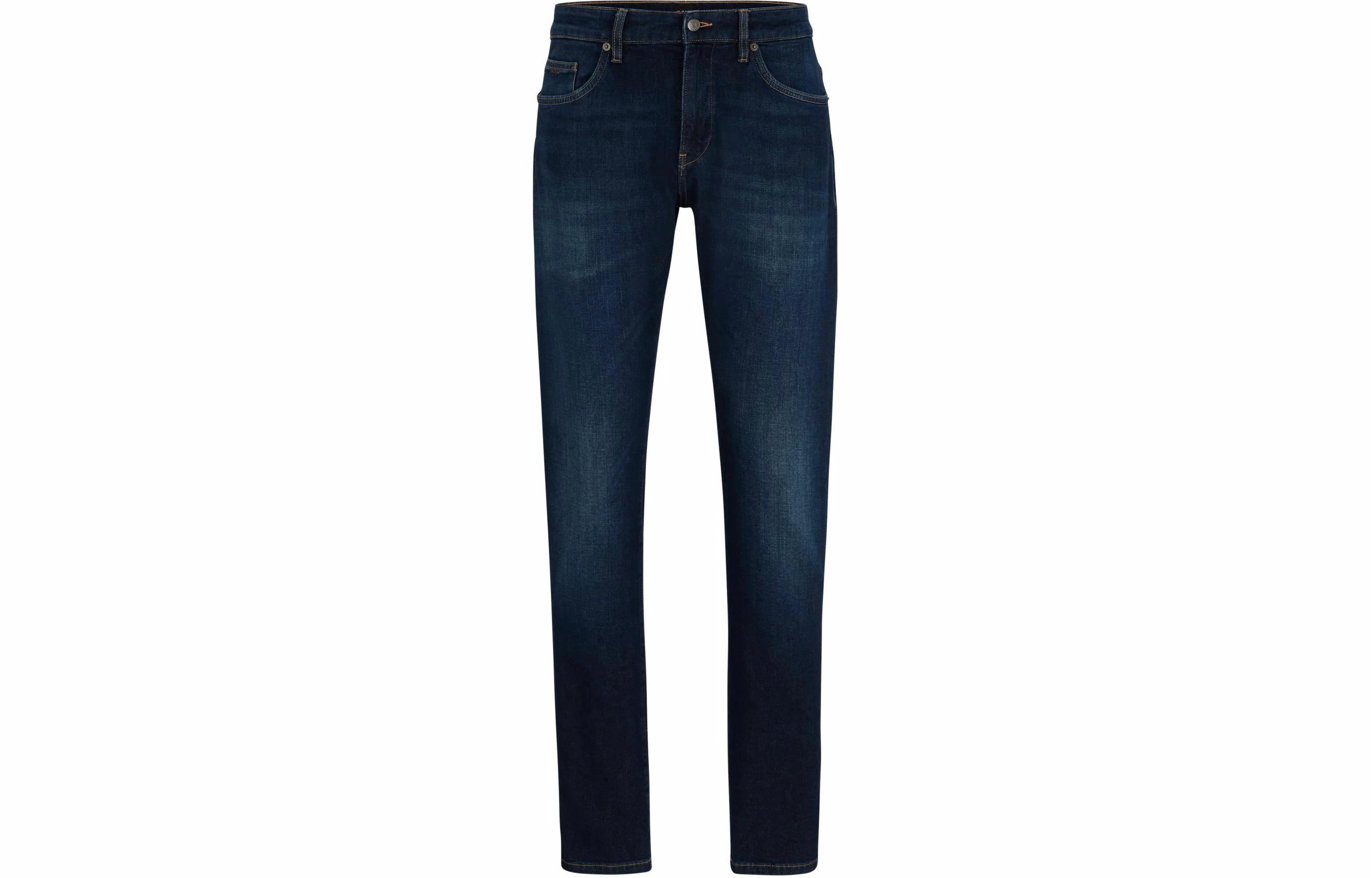 HUGO BOSS Slim-Fit Jeans In Blue Italian Cashmere-Touch Denim