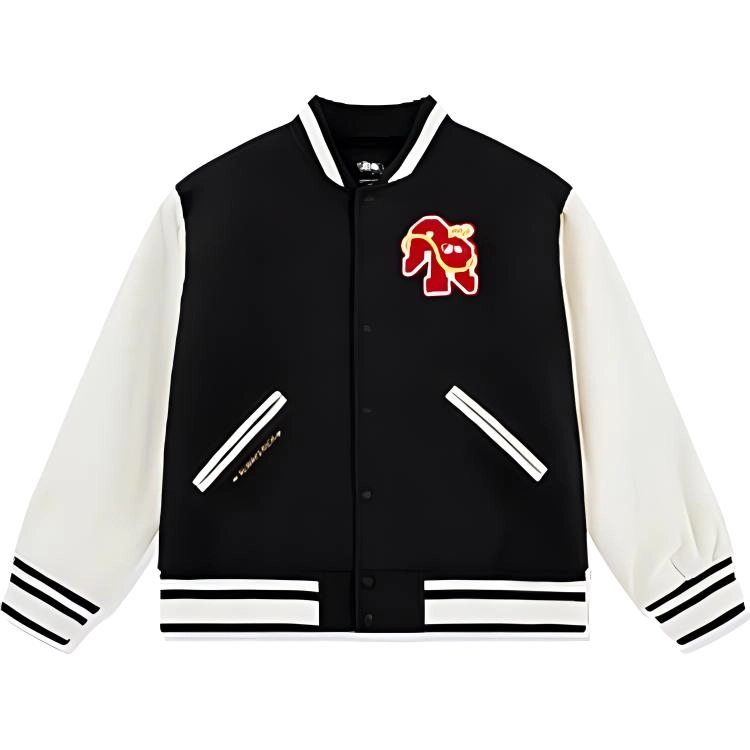 乔丹  运动生活系列 休闲简约拼色棒球服 男款 黑色/奶油白