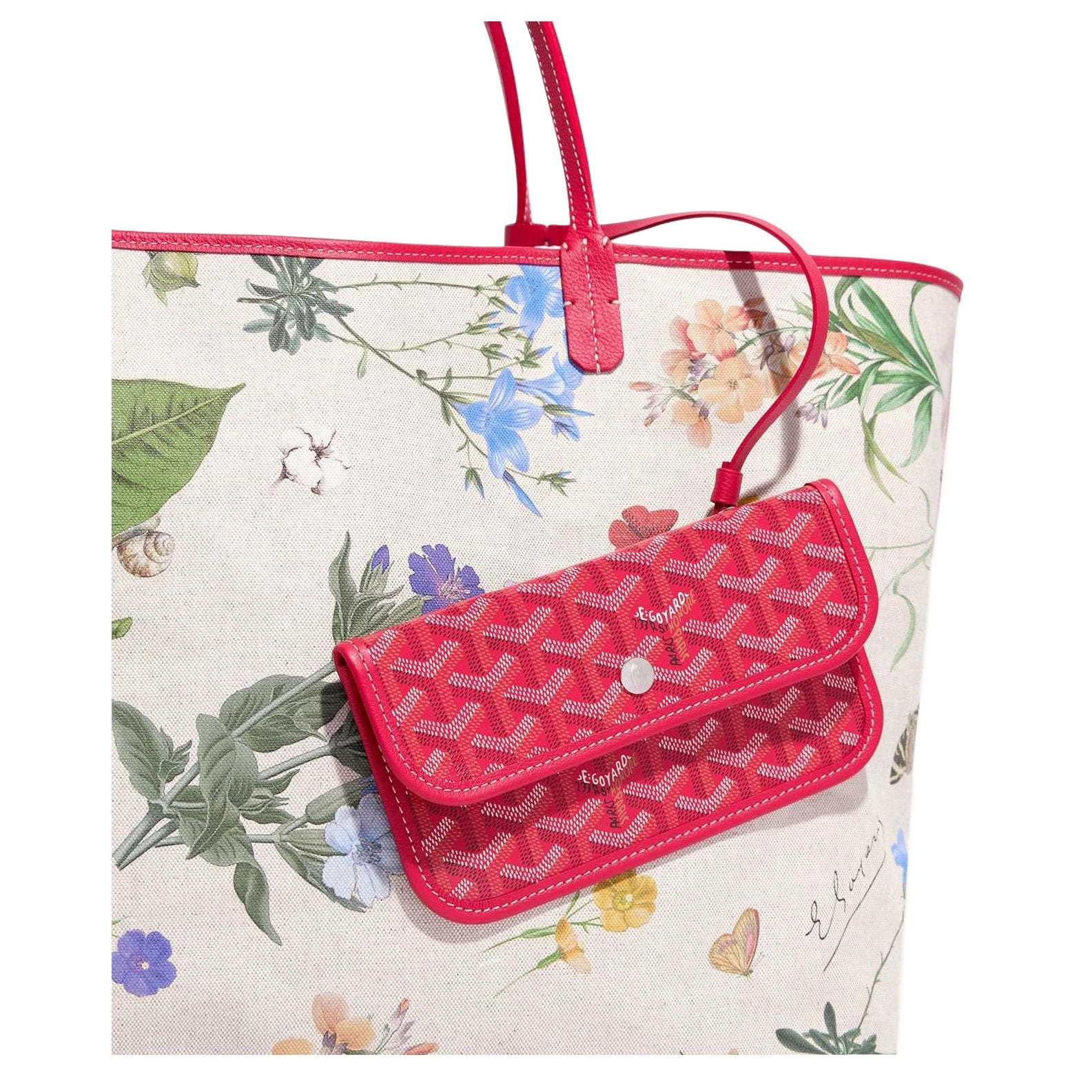 GOYARD Saint Louis GoyardineChevroches Tote
