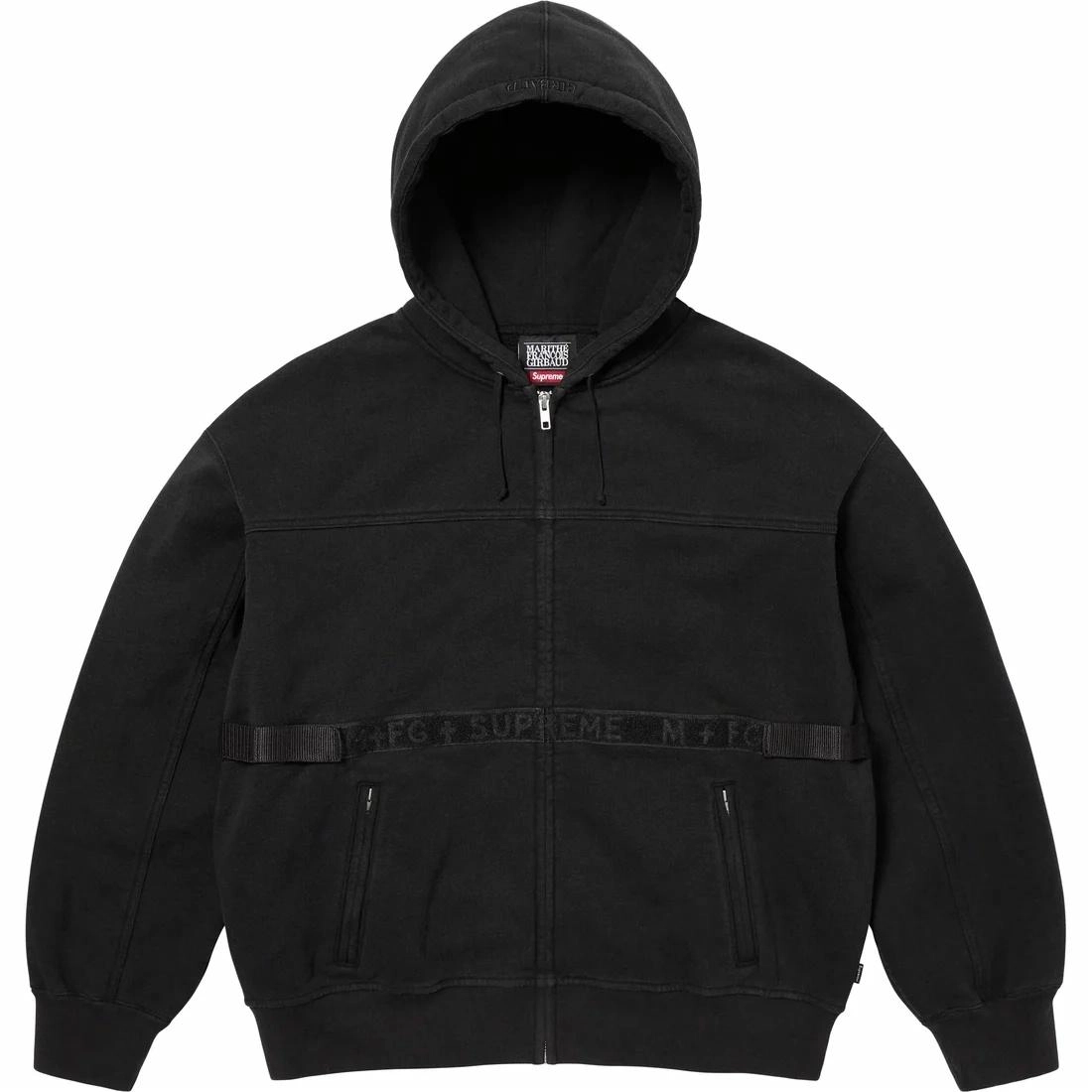 Supreme x Marith Franois Girbaud SS25 WEEK6 Zip Up Hooded Sweatshirt logo