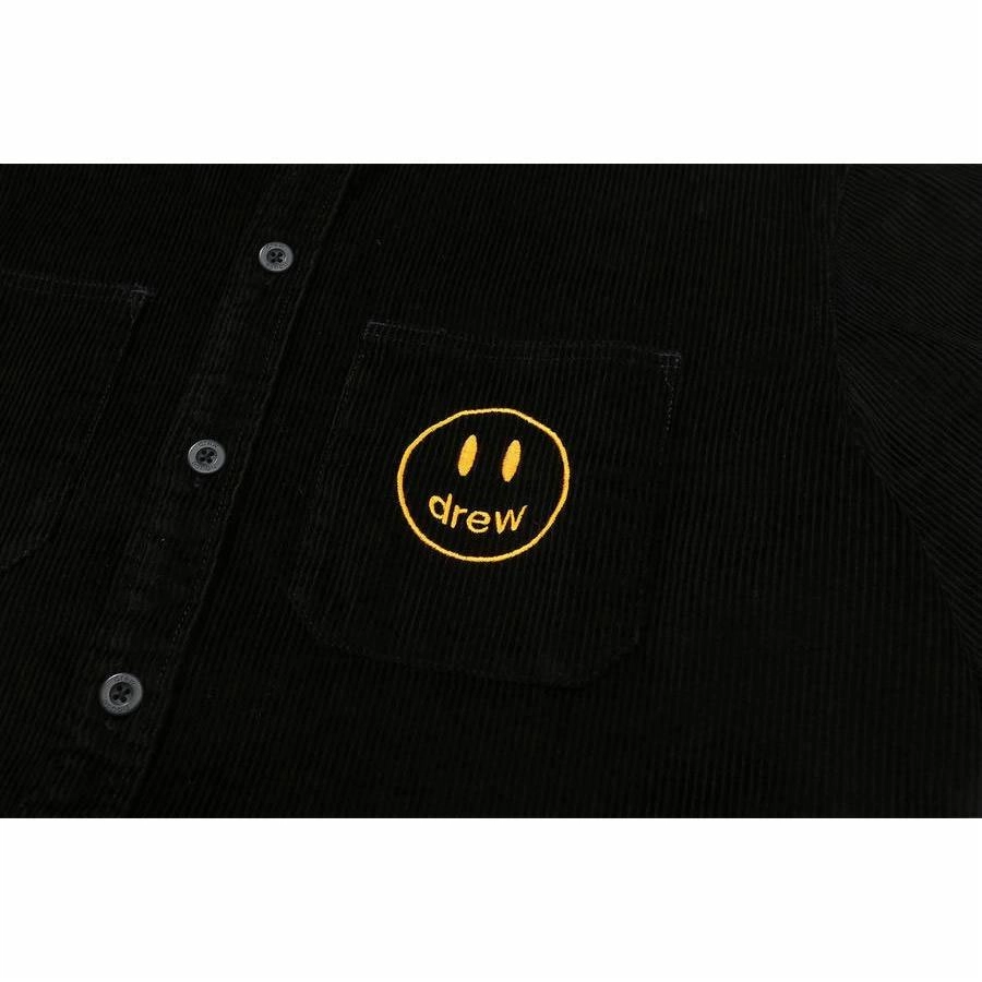 Drew House Corduroy Ss Shirt Black logo