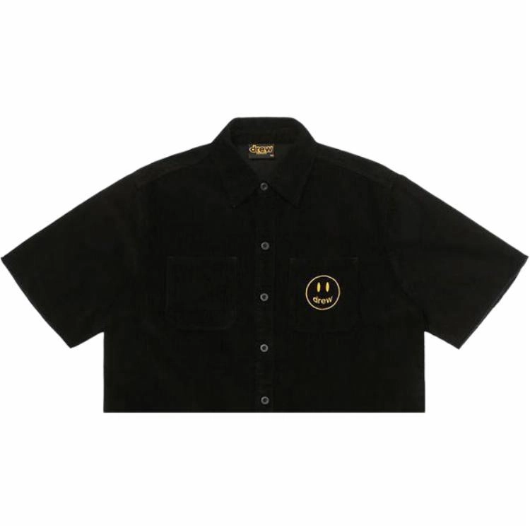 Drew House Corduroy Ss Shirt Black logo