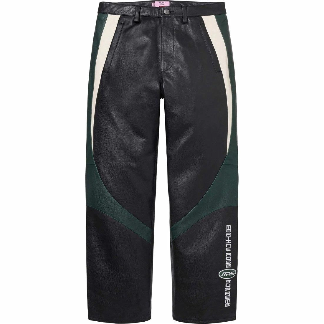 Supreme x Martine rose FW24 WEEK4 Leather Pant logo