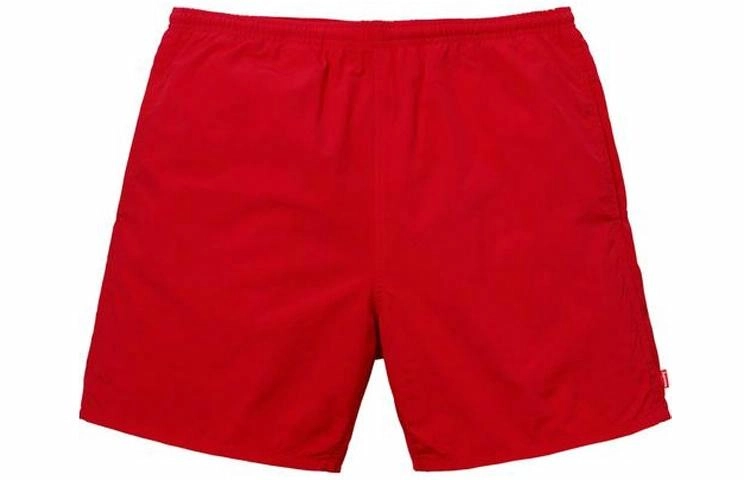 Supreme SS18 Arc Logo Water Short Red Logo