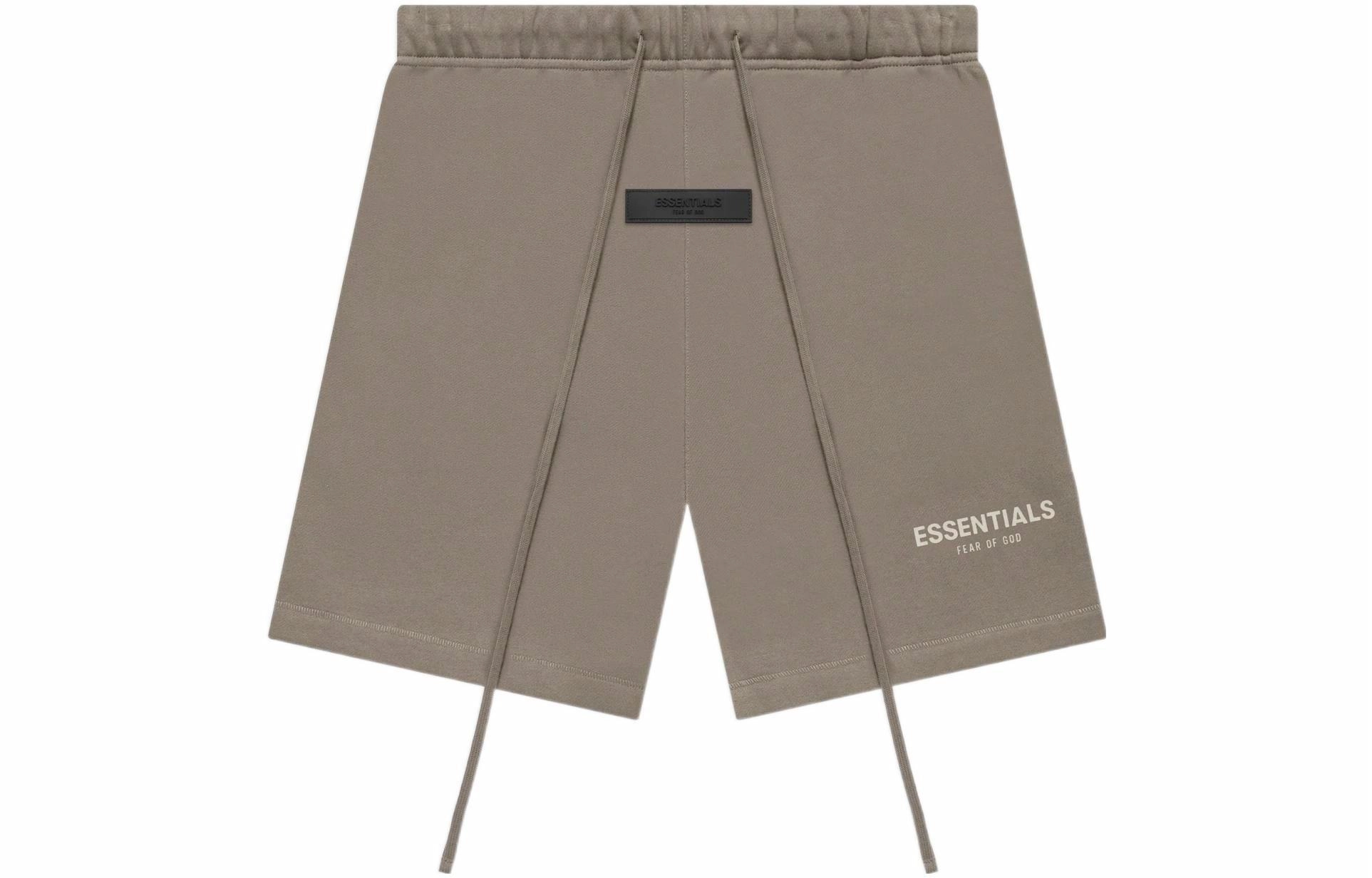 Fear of God Essentials SS22 Shorts Desert Taupe Logo