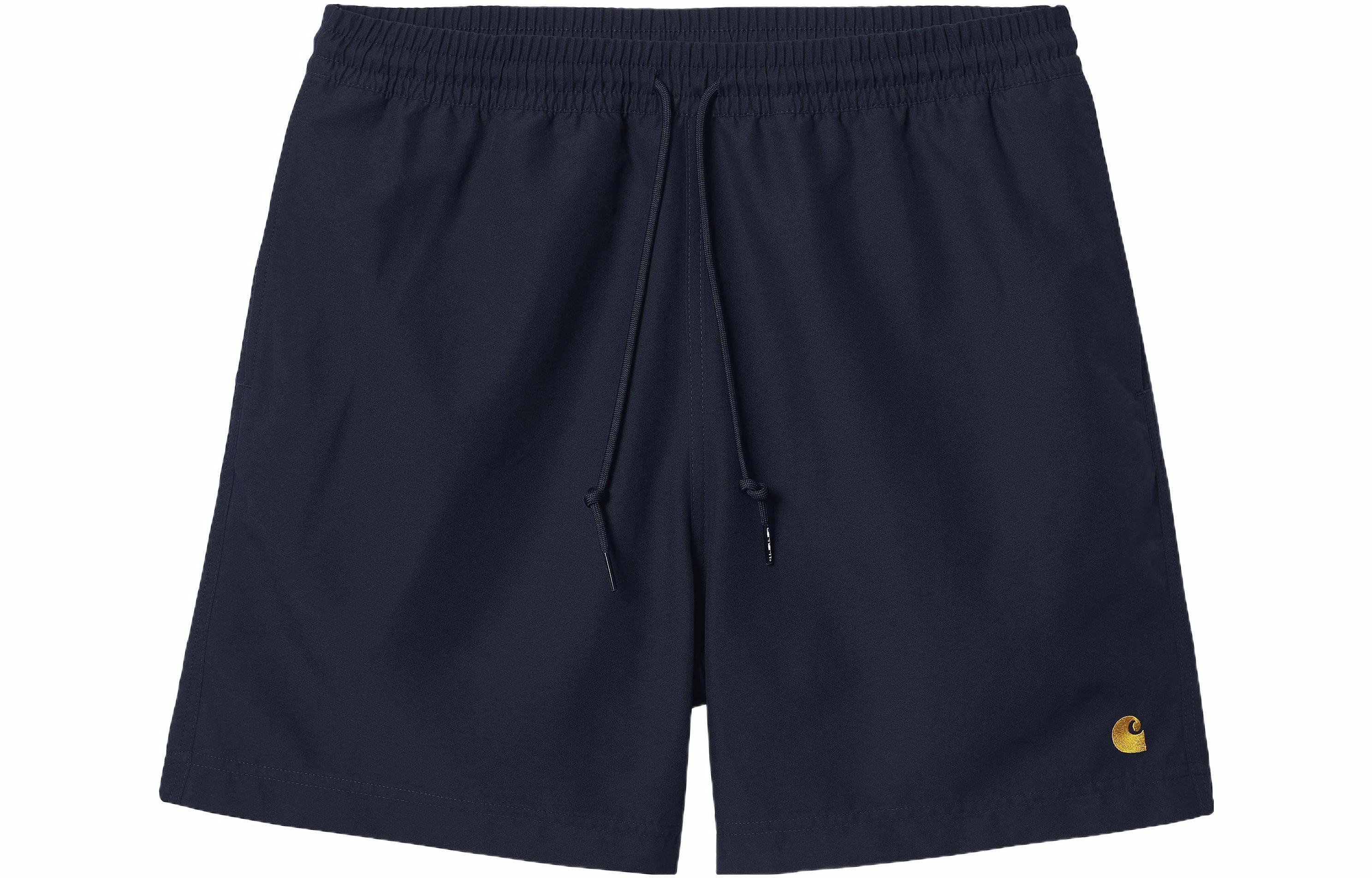 Carhartt WIP SS22 Chase Swim Trunk Dark Navy Logo