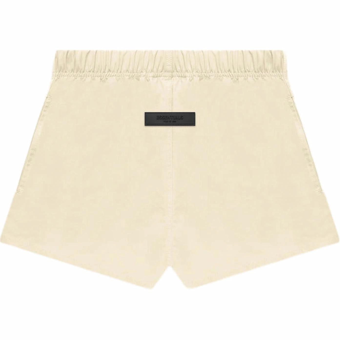 Fear of God Essentials FW22 Nylon Running Shorts Egg shell Logo