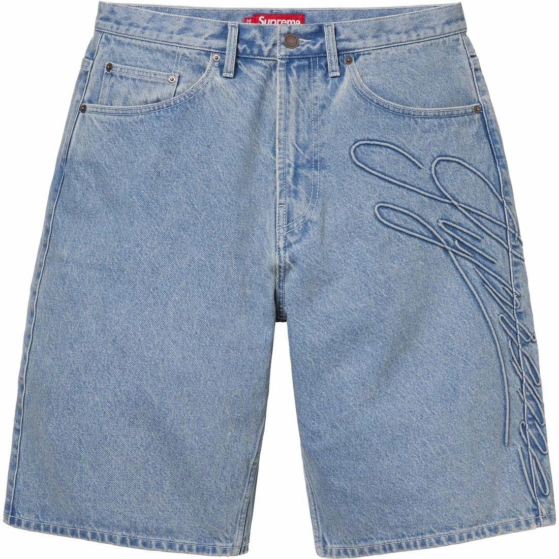 Supreme SS24 WEEK11 SCRIPT BAGGY DENIM SHORT