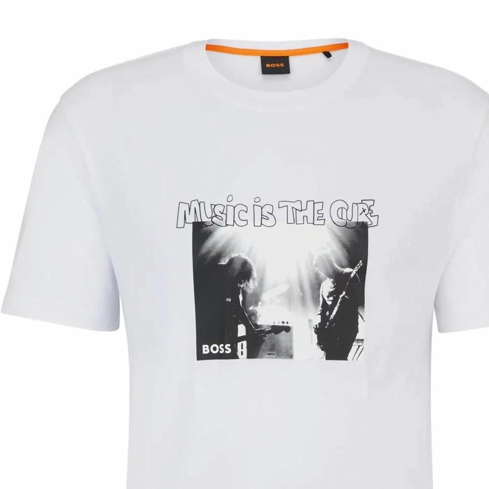 HUGO BOSS Cotton-Jersey T-Shirt With Seasonal Artwork T