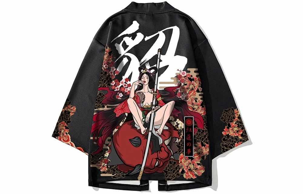 木村三社 红莲之梦系列 貂蝉伏魔道袍汉服风衣外套 男女同款 黑色