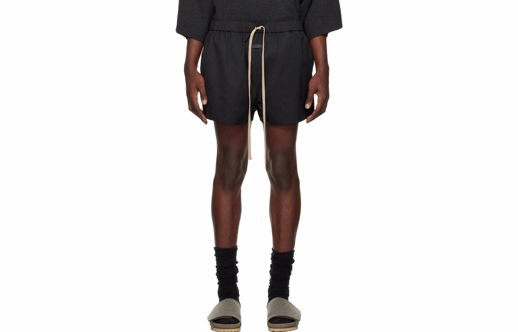 Fear of God SS23 Eternal Nylon- and wool-blend twill shorts Black