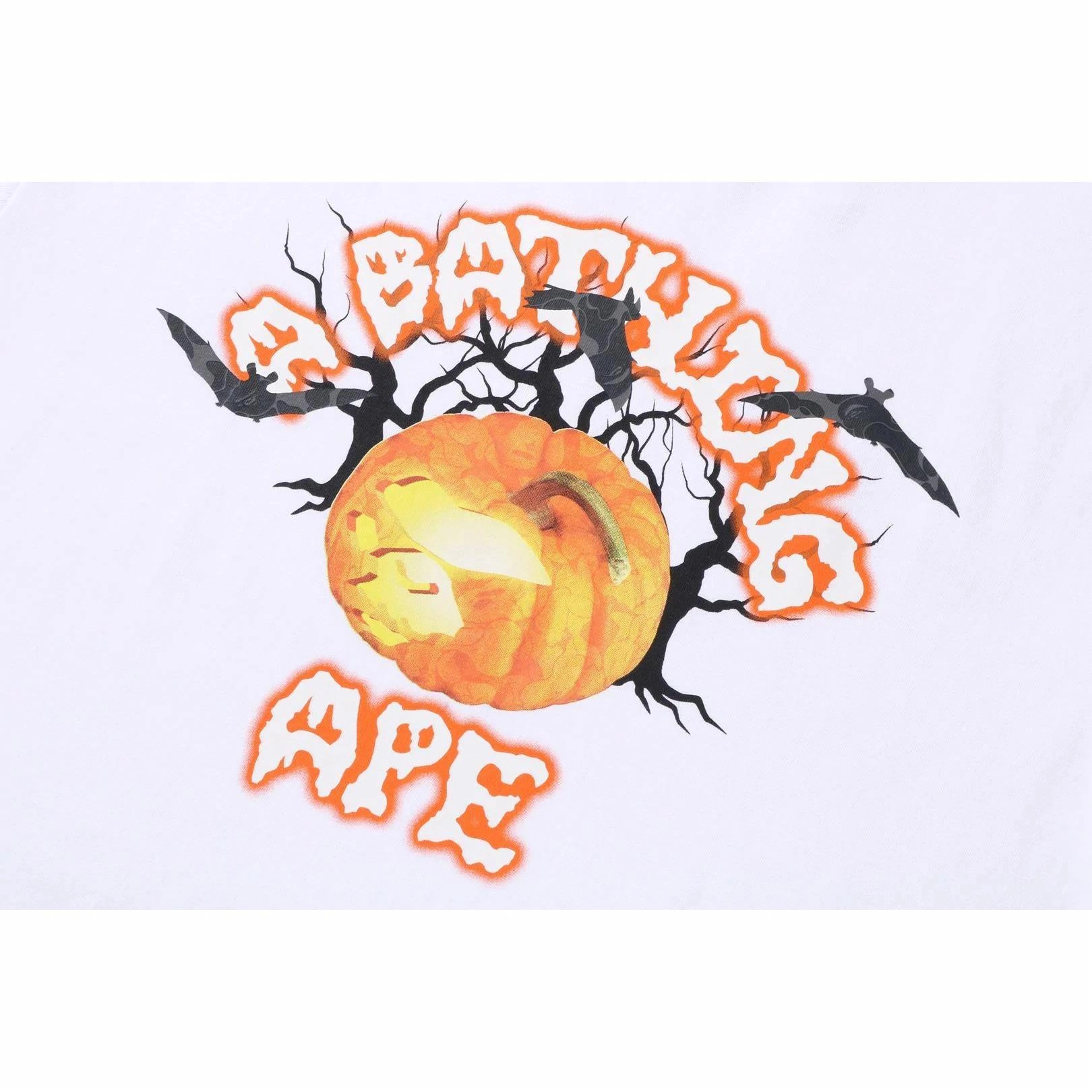 BAPE FW22 Halloween Jack O' Lantern College Tee T