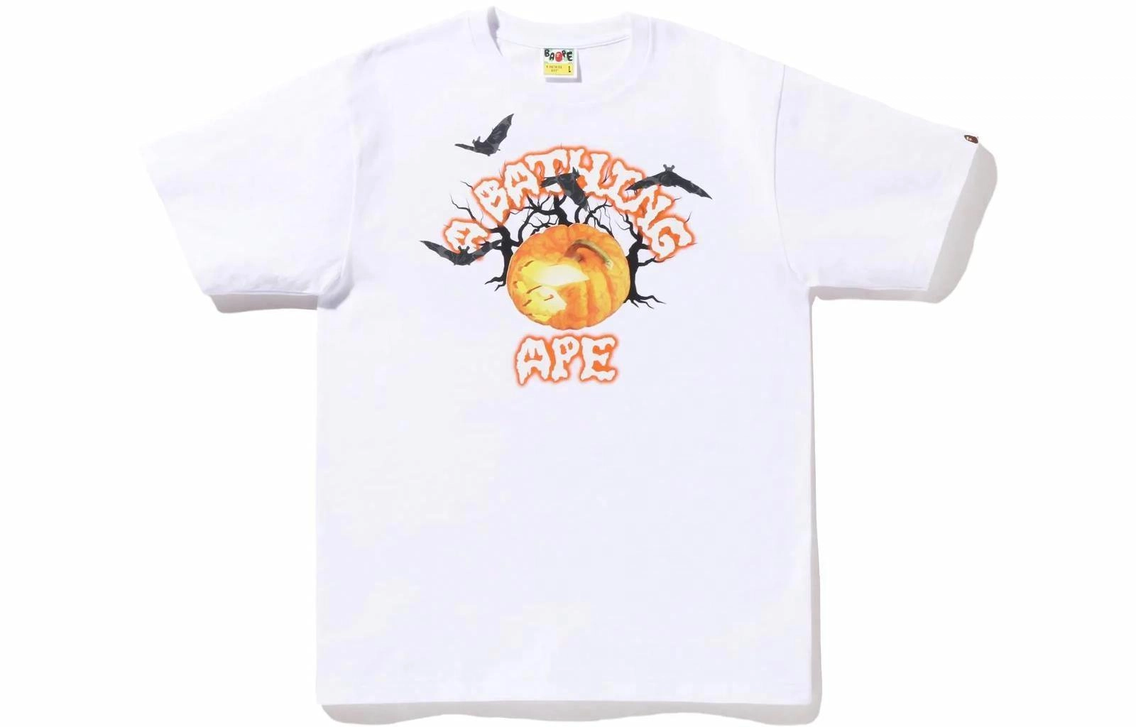 BAPE FW22 Halloween Jack O' Lantern College Tee T
