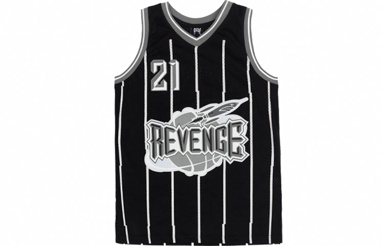 Revenge Black Jersey Embroidered