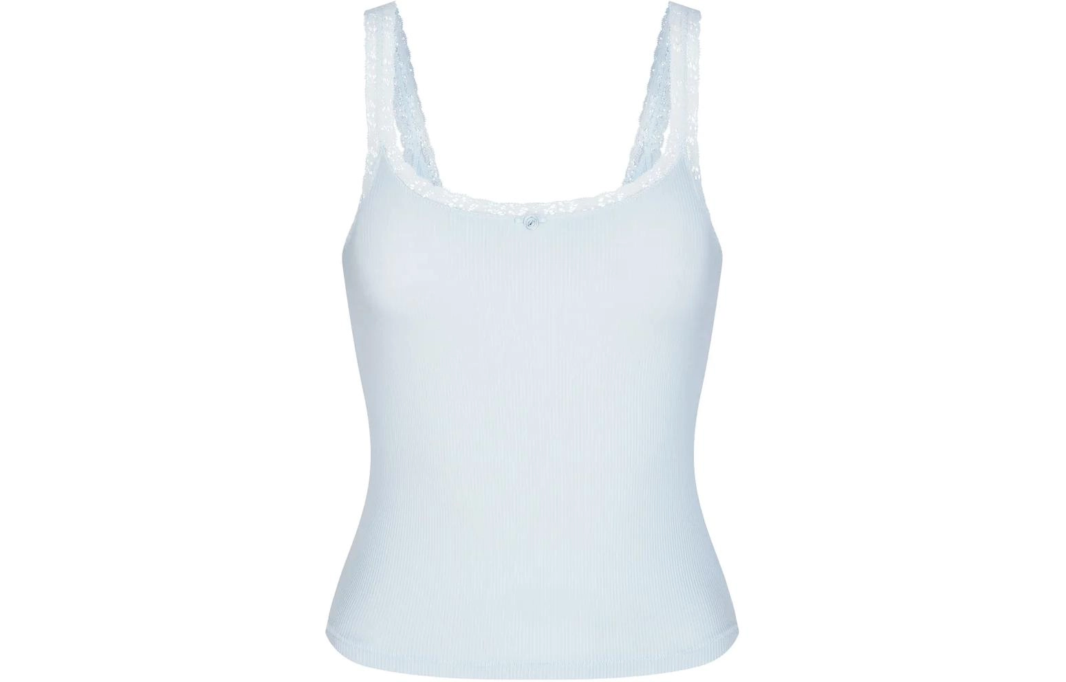 SKIMS SOFT LOUNGE LACE TANK CELESTE