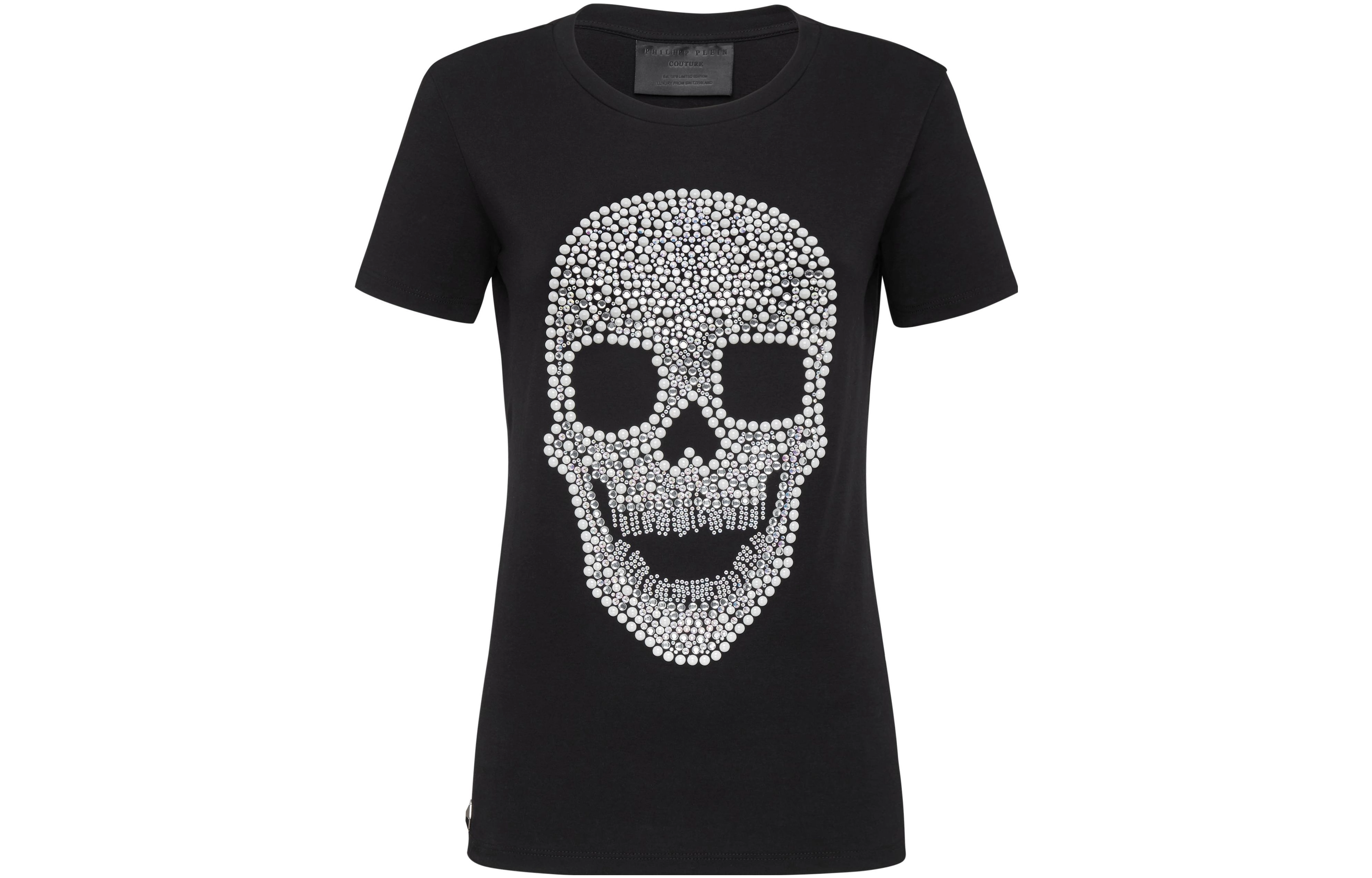 PHILIPP PLEIN T-Shirt Round Neck Ss Skull T
