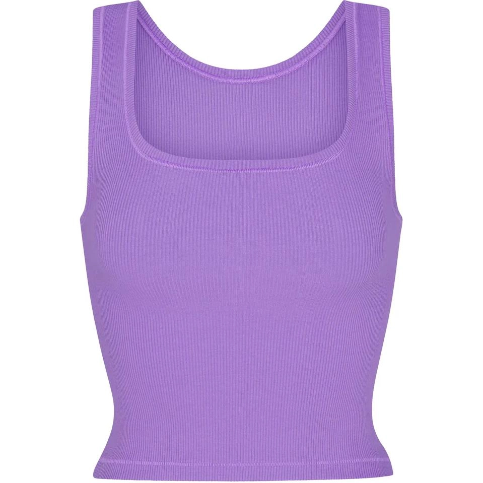 SKIMS COTTON RIB TANK ULTRA VIOLET