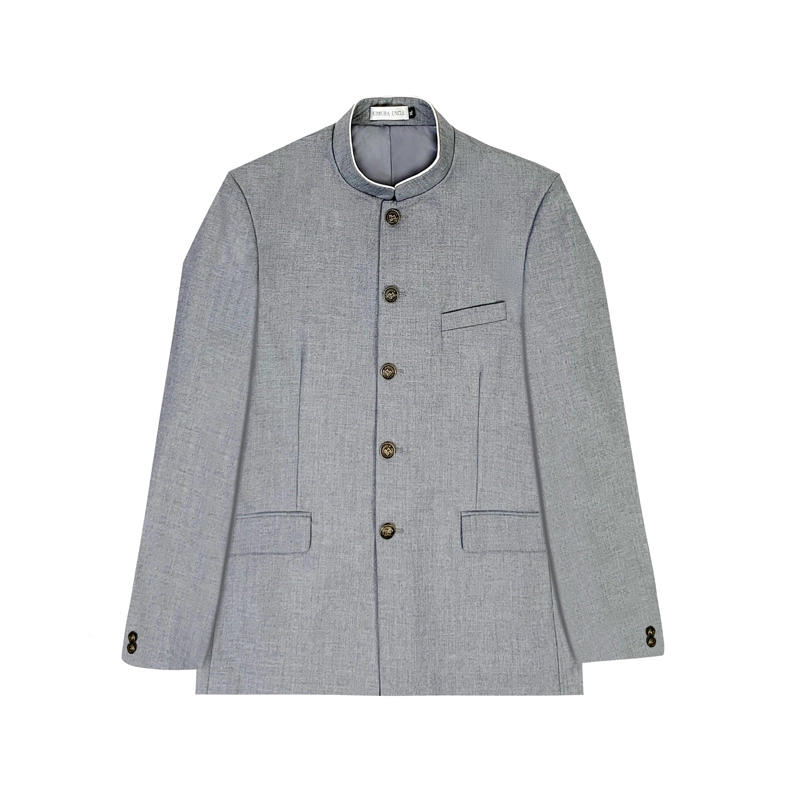 木村叔 日系诘襟学兰服中山装立领西装男复古新中式西服制服 男款
