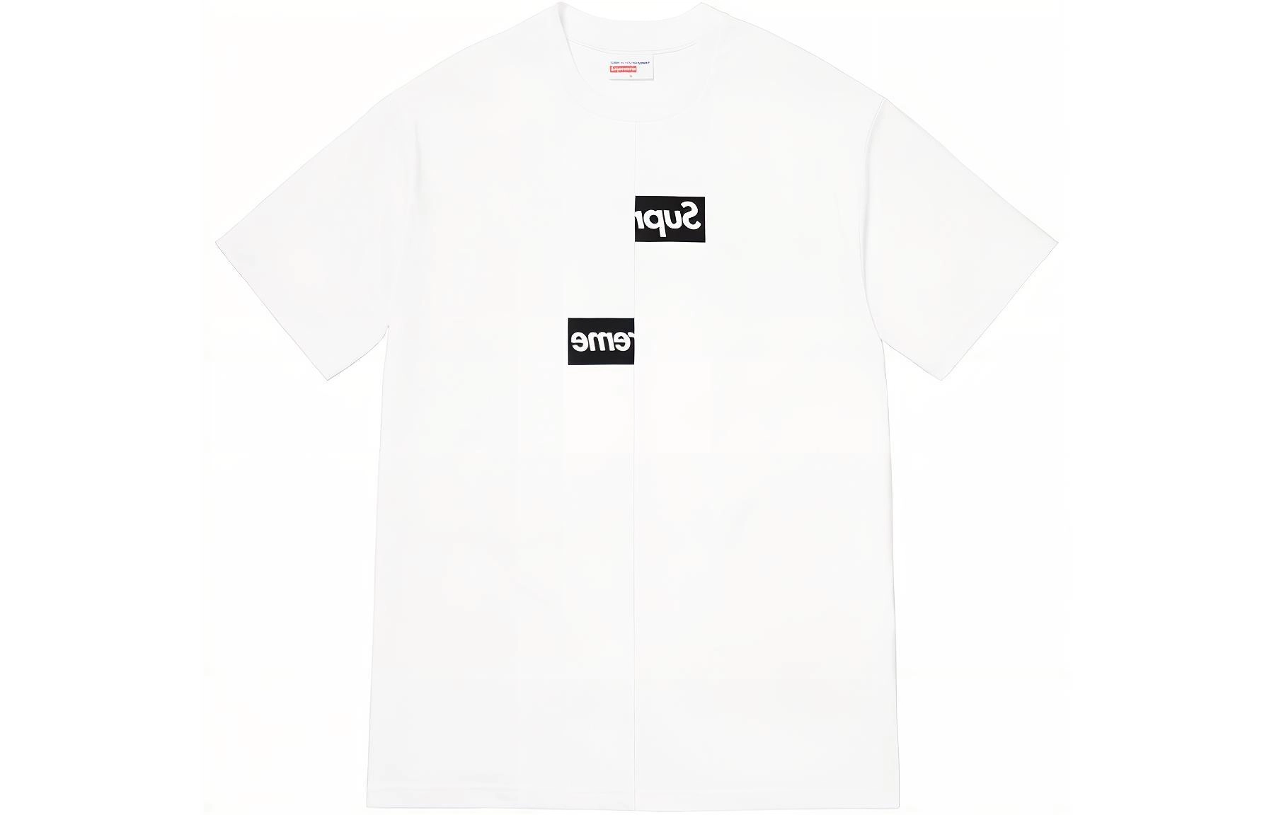 Supreme x Comme des Garcons SHIRT Split Box Logo Tee White LogoT