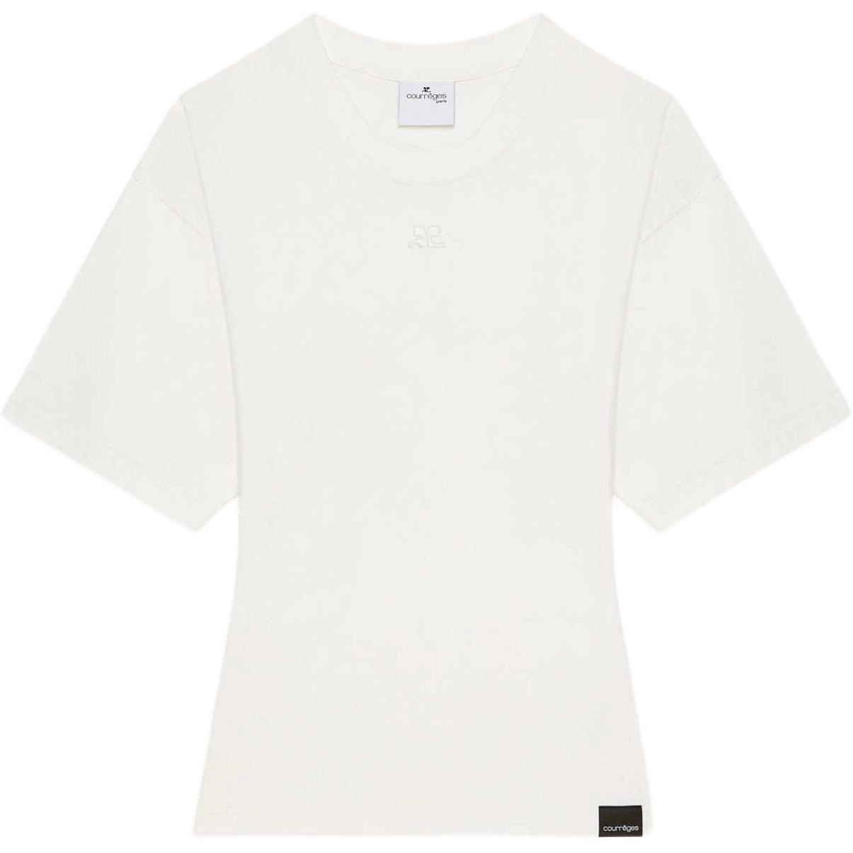 COURREGES SS25 FITTED T-SHIRT T Heritage White