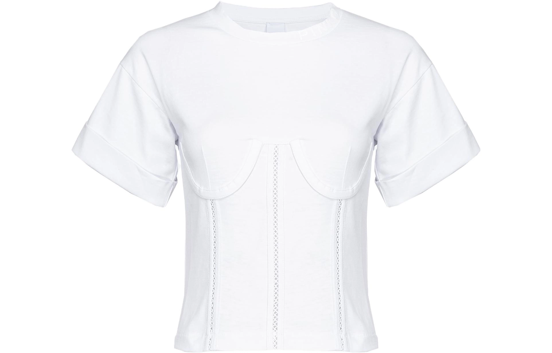 PINKO T-Shirt Effetto Bustier T