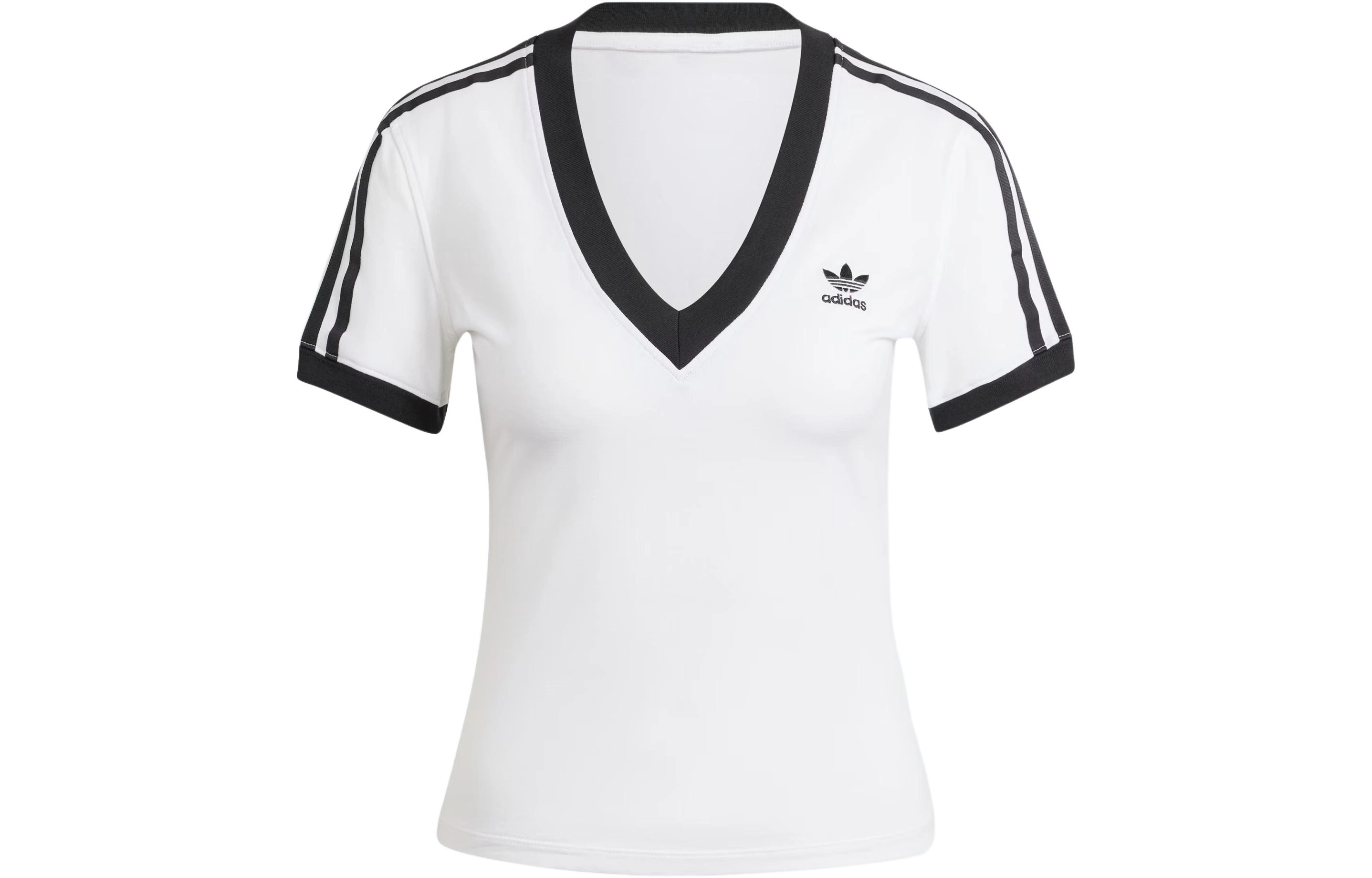adidas originals 3-Stripes V-Neck Slim V T