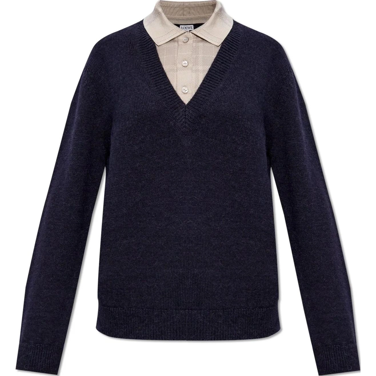 LOEWE Trompe L'oeil Sweater In Wool And Silk V