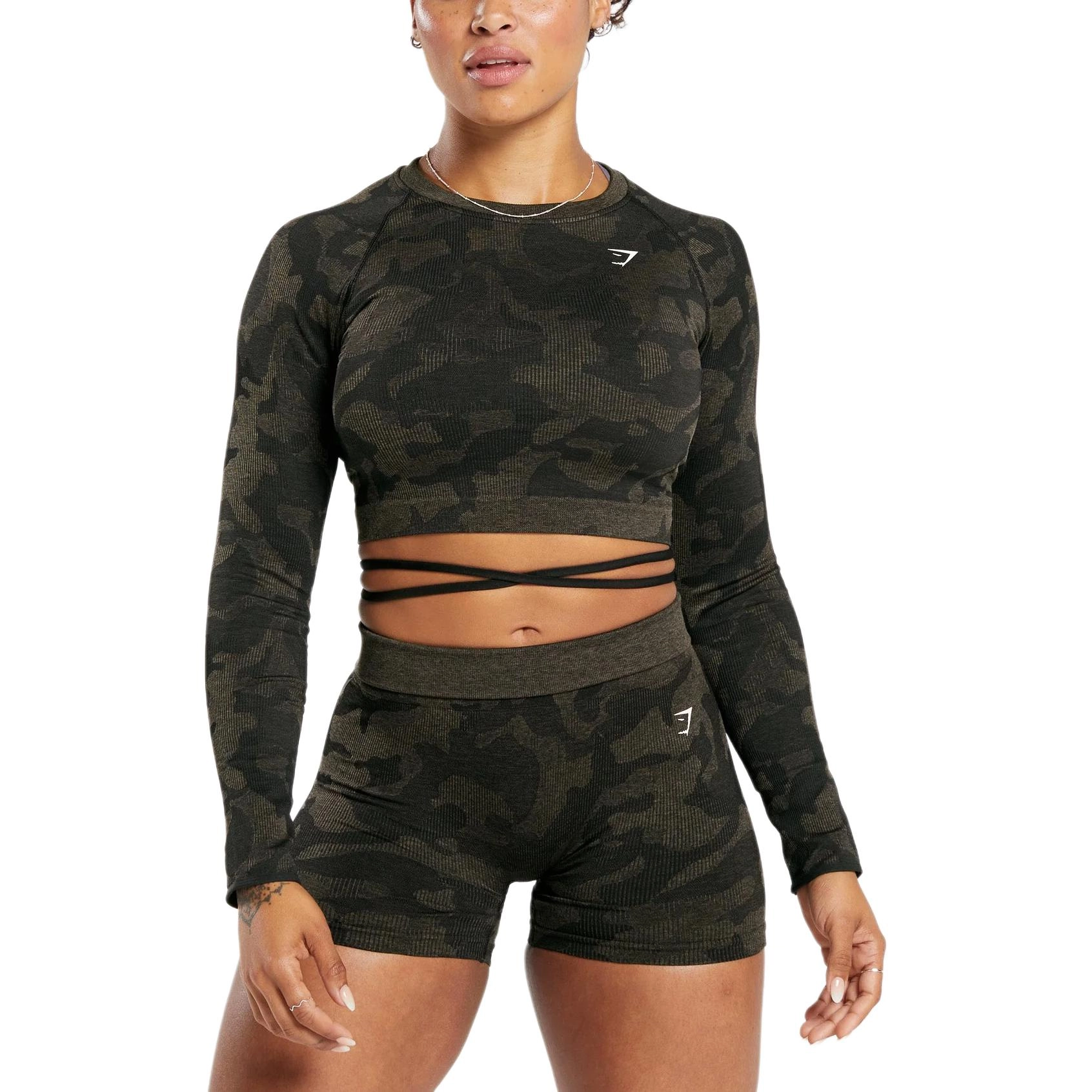 GYMSHARK Adapt Camo Seamless Ribbed T