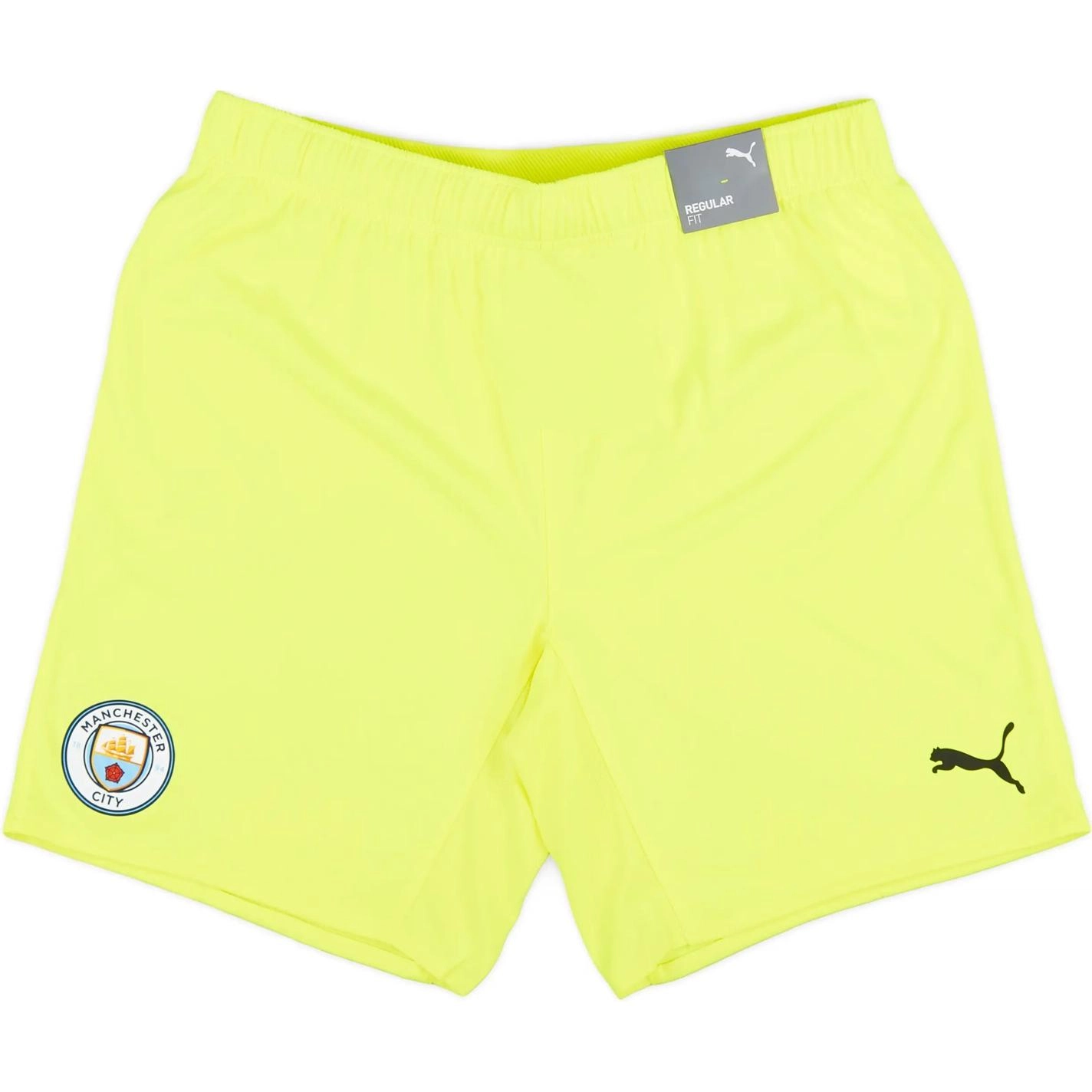 PUMA 2021-22 Manchester City Player Issue GK Shorts logo