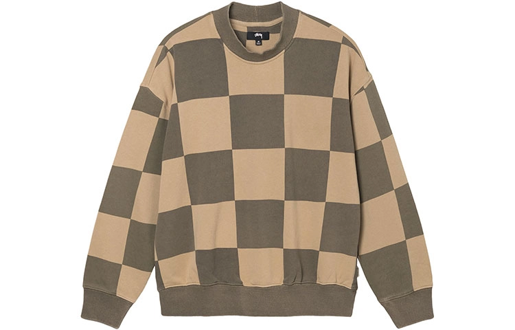 Stussy FW21 Blur Checker Fleece Mock Neck
