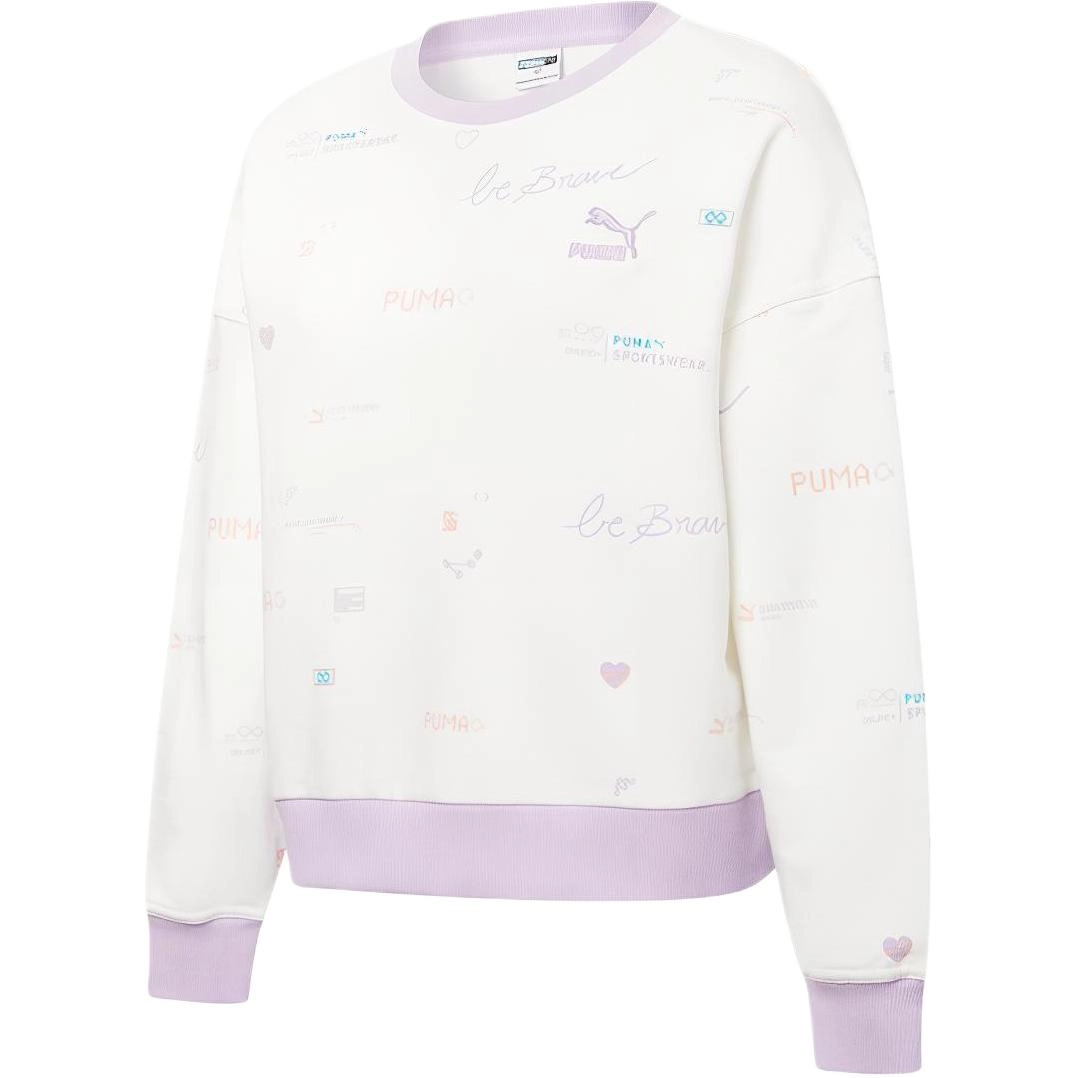 Puma Digit Aop Crew Wmn Logo