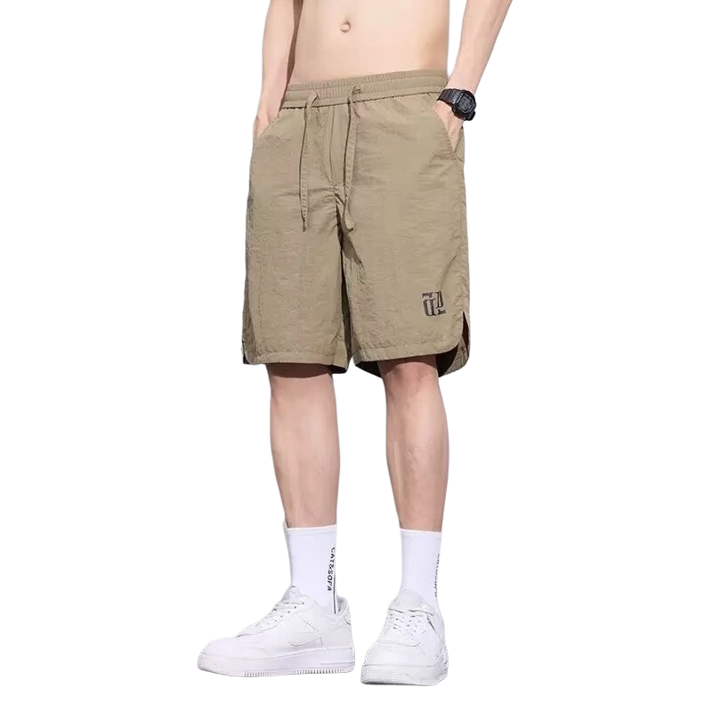 北极绒 美式复古时尚舒适高级感工装宽松薄款休闲短裤 男款
