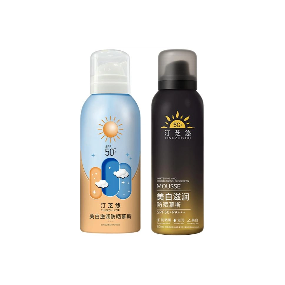 汀芝悠 浪漫情侣款美白防晒慕斯两件套 防紫外线防水防汗