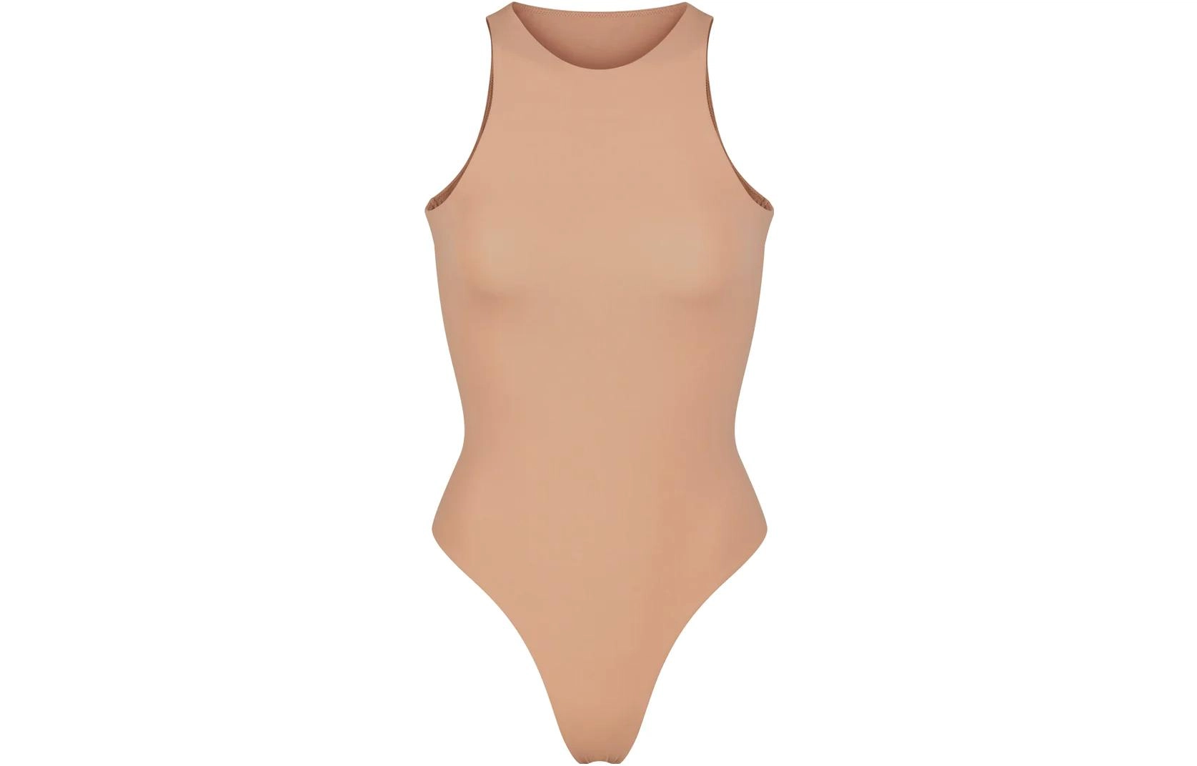 SKIMS FITS EVERYBODY HIGH NECK BODYSUIT OCHRE