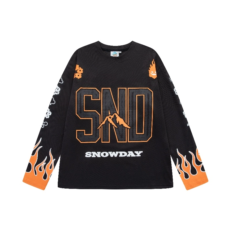 Snowday Long-sleeve blue flame Jersey