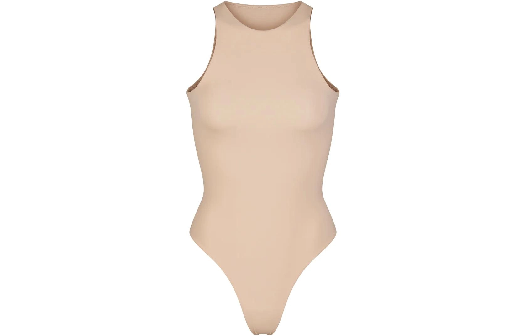 SKIMS FITS EVERYBODY HIGH NECK BODYSUIT MICA
