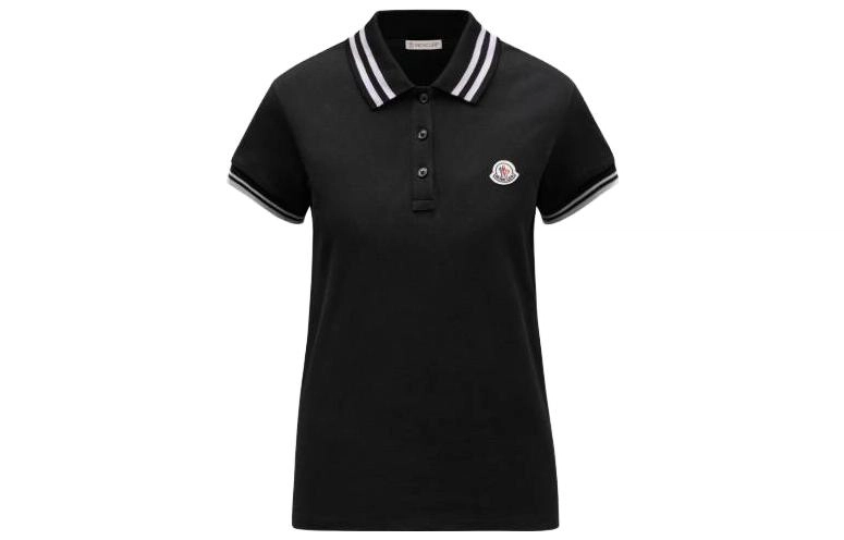 Moncler FW23 Logo Patch Polo Shirt LogoPoloPolo