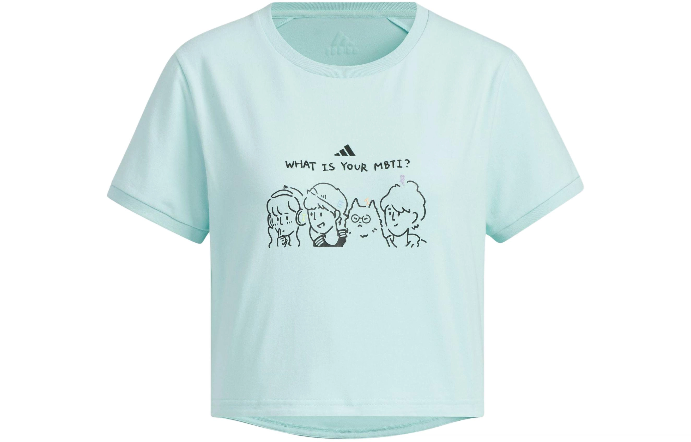 adidas GRAPHIC CROP T-SHIRT MBTI logo T