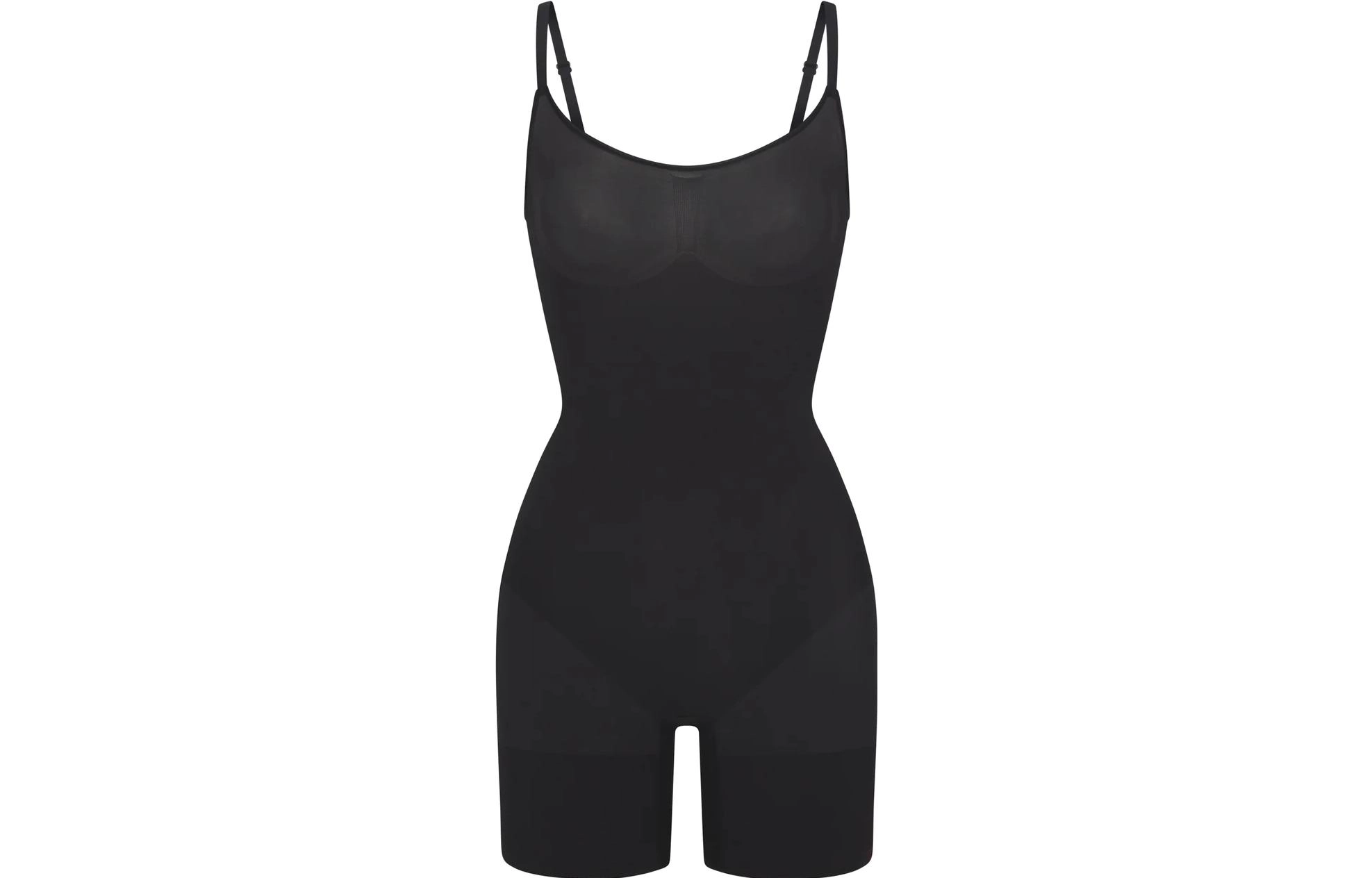 SKIMS MID THIGH BODYSUIT ONYX