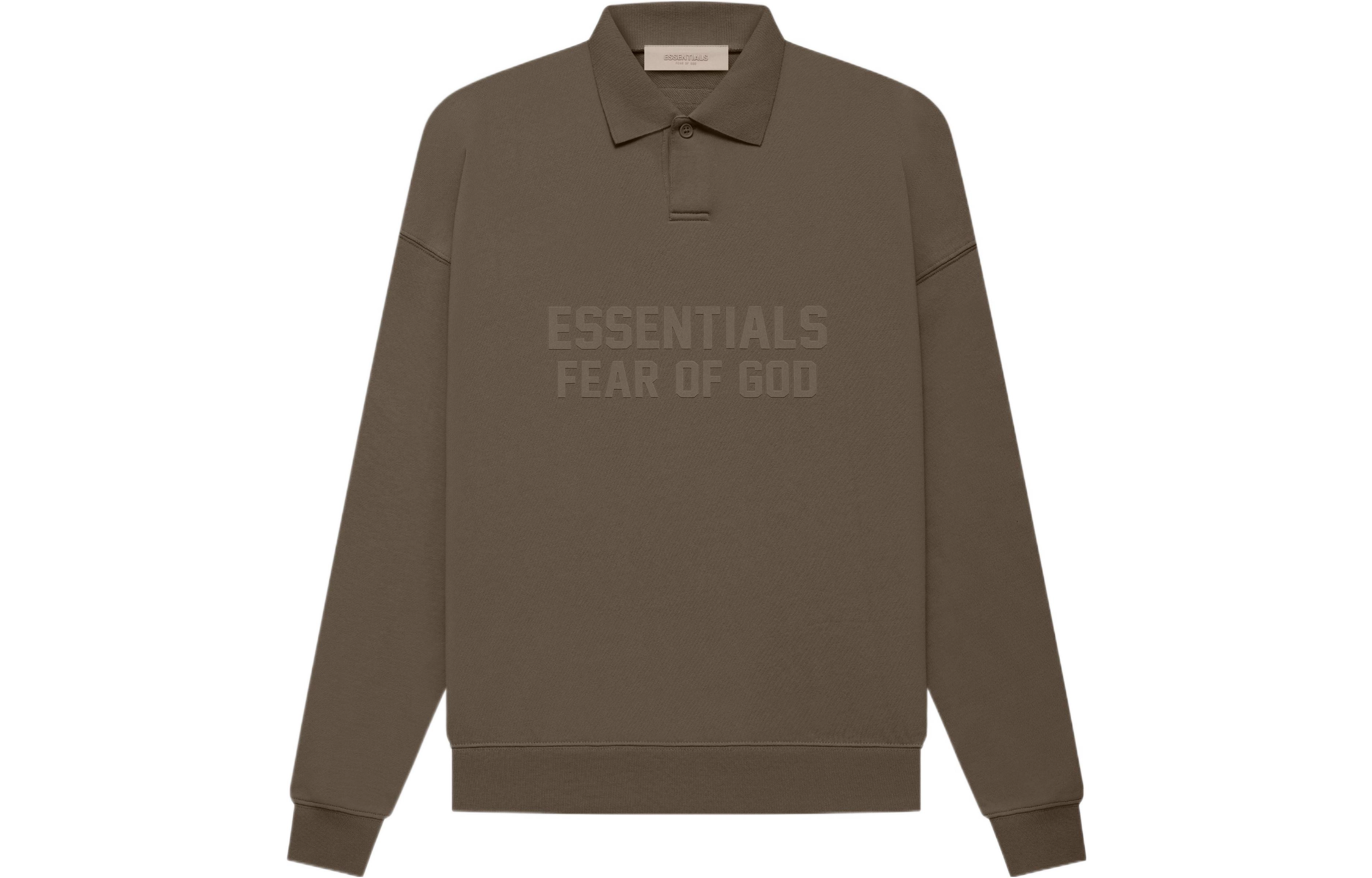 Fear of God Essentials FW22 Womens Ls Polo Wood Polo