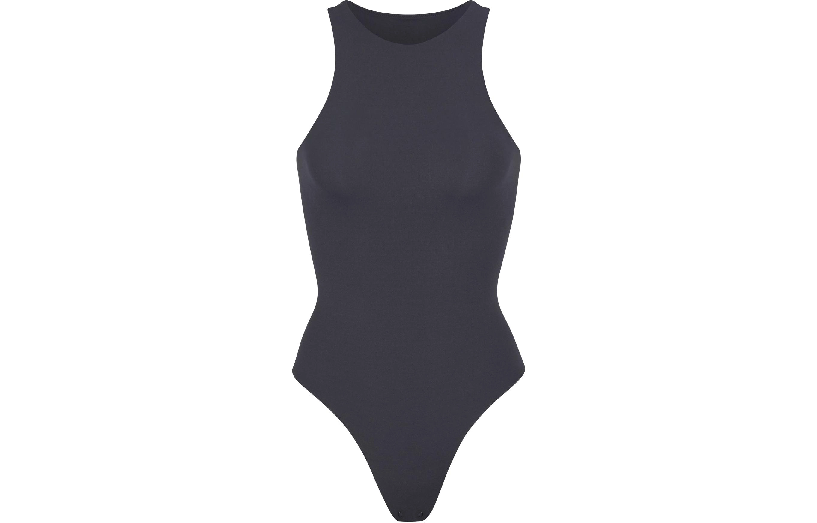 SKIMS FITS EVERYBODY HIGH NECK BODYSUIT GRAPHITE
