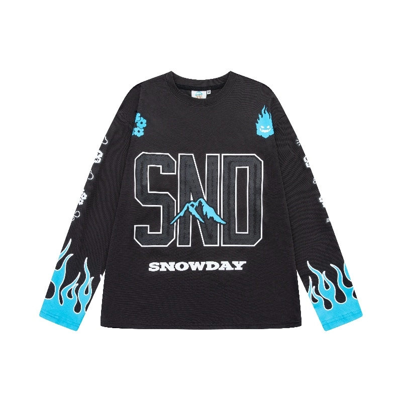 Snowday Long-sleeve blue flame Jersey