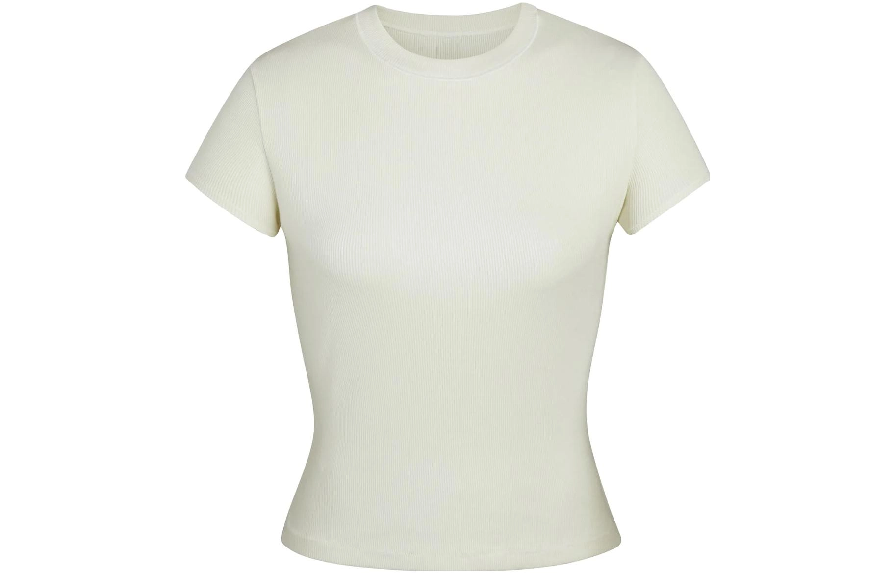 SKIMS COTTON RIB T-SHIRT T BONE