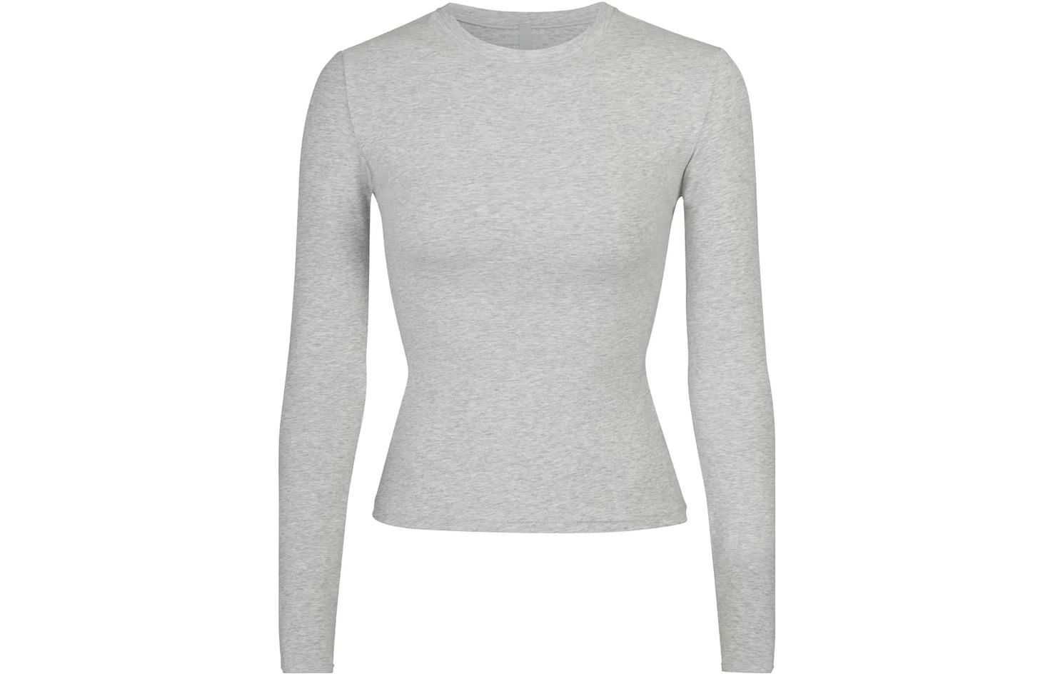 SKIMS COTTON JERSEY T LIGHT HEATHER GREY