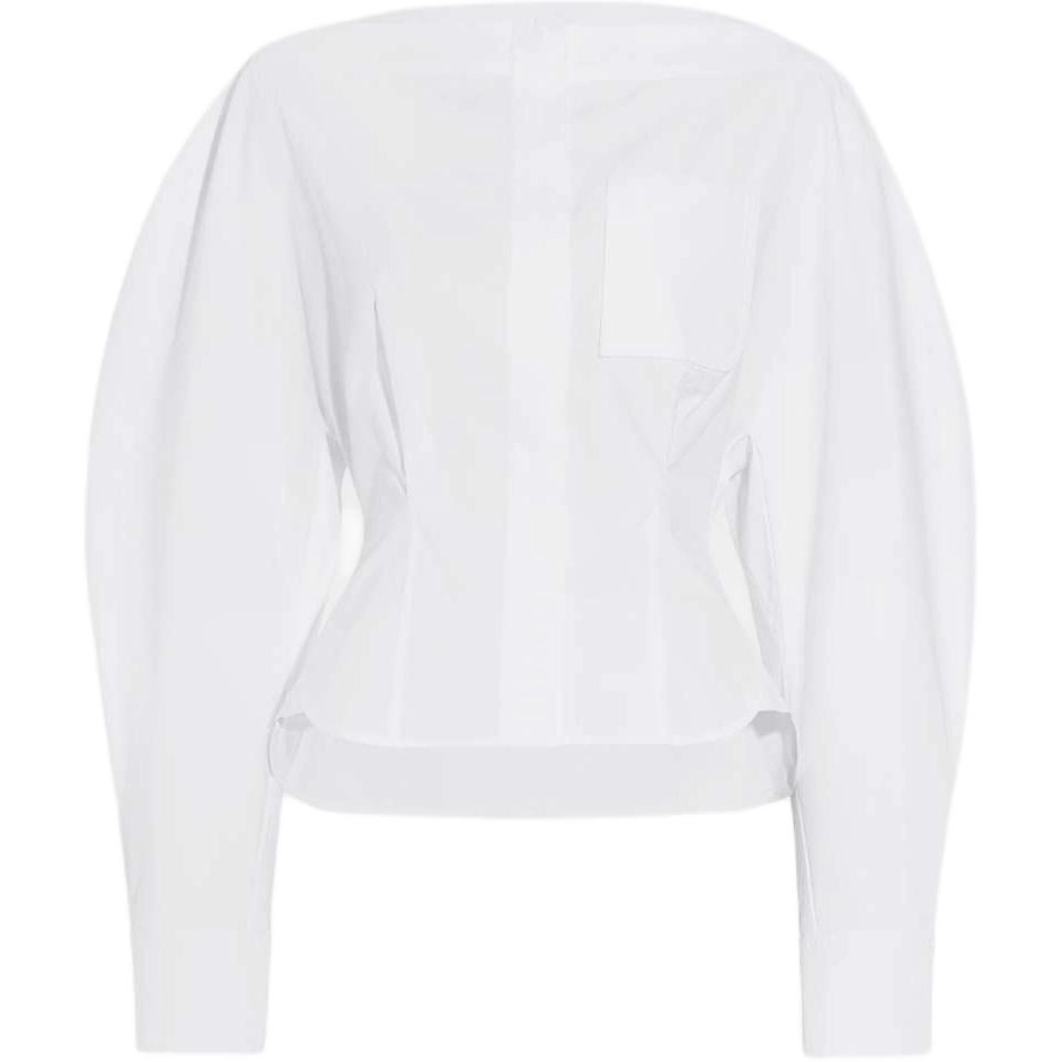 Jacquemus FW24 Boat-neck shirt WHITE