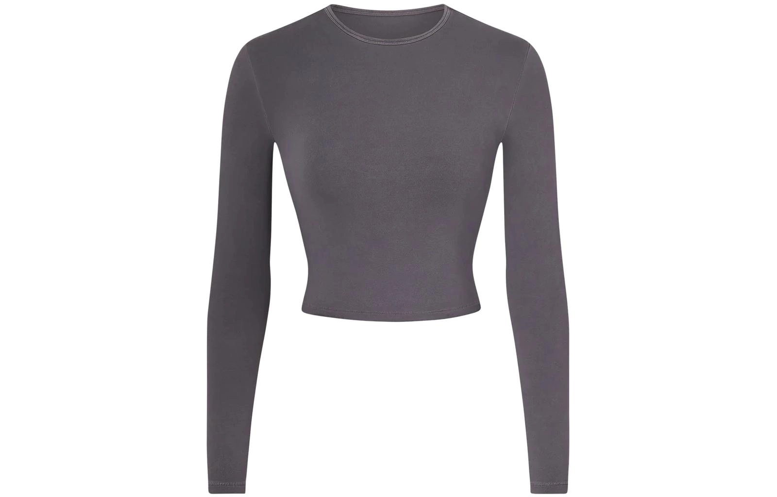 SKIMS NEW VINTAGE CROPPED LONG SLEEVE T-SHIRT T ASH