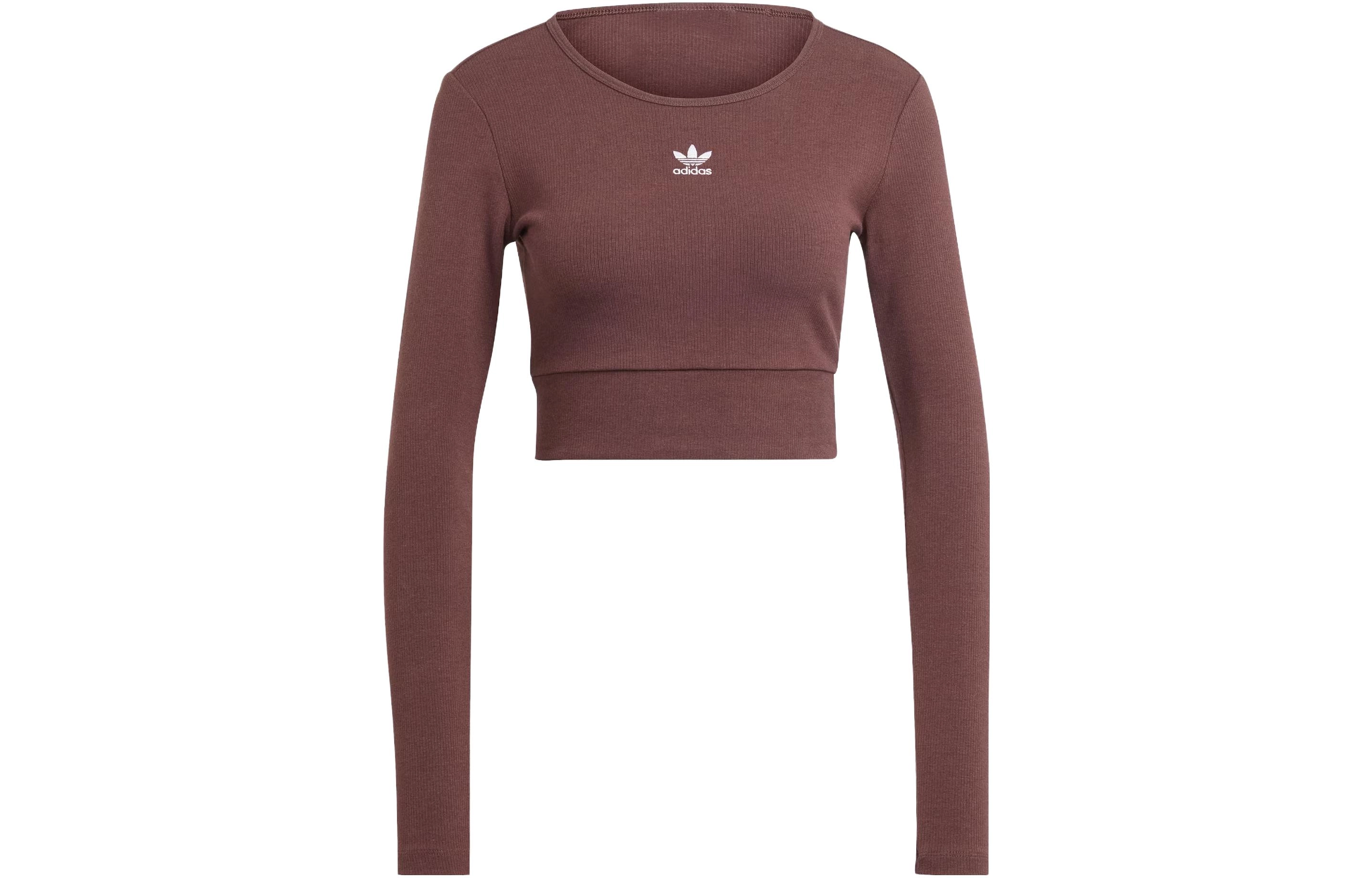 adidas originals Essentials Rib Long Sleeve Tee LogoT