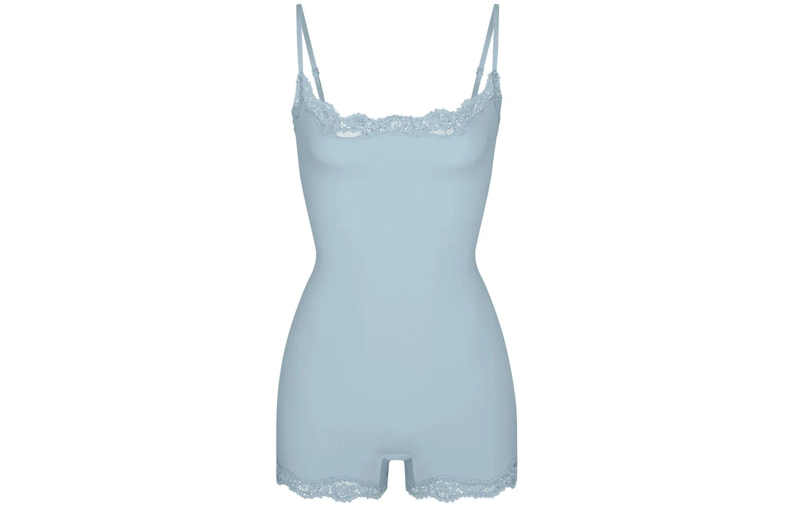 SKIMS FITS EVERYBODY LACE ONESIE DENIM